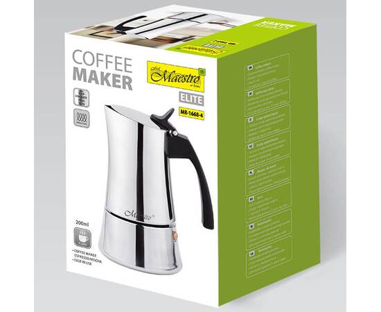 Кававарка гейзерна 200 мл. Maestro (MR1668-4), зображення 3