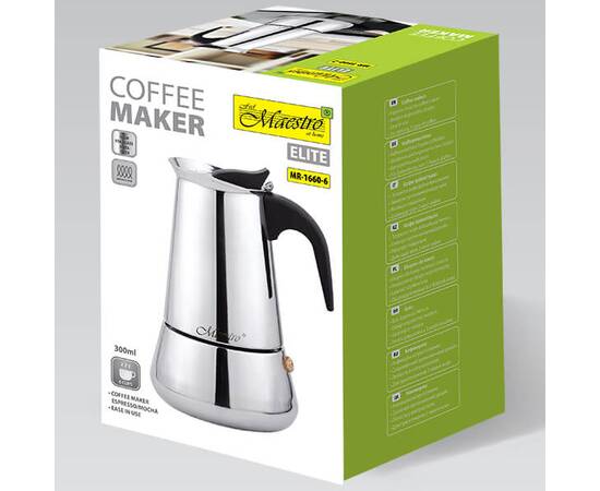 Кававарка гейзерна 300 мл. Maestro (MR1660-6), зображення 3