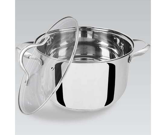 Каструля 18 см, 2,5 л Maestro (MR3519-18), Тип: каструля, Об'єм: 2,5 л, Колір: срібний, зображення 2