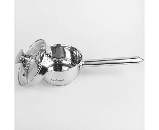 Ківш 14 см, 1,0 л Maestro (MR3510-14S), Тип: ківш, Об'єм: 1 л, Колір: срібний, зображення 2