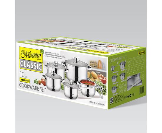 Набор посуды 10 пр. Maestro (MR2020), изображение 3