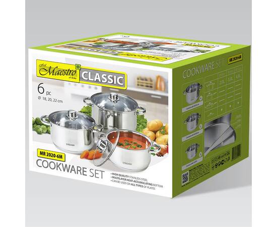 Набір посуду 6 пр. Maestro (MR2020-6M), зображення 3