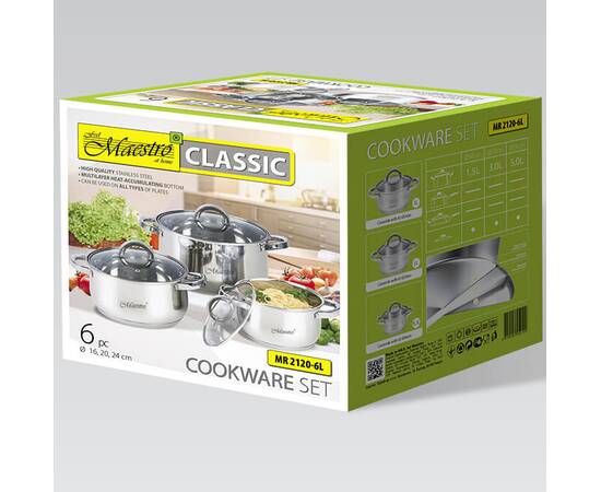 Набір посуду 6 пр. Maestro (MR2120-6L), зображення 3