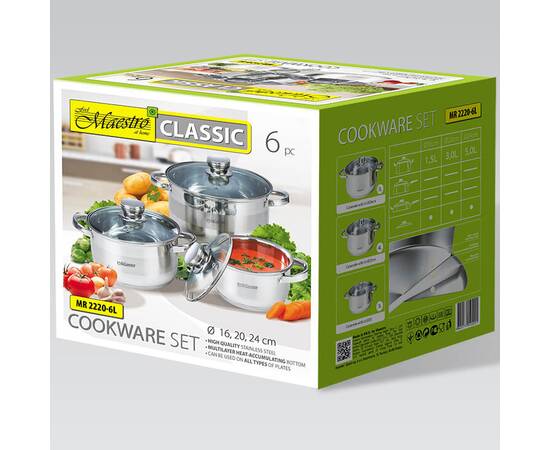 Набор посуды 6 пр. Maestro (MR2220-6L), изображение 3