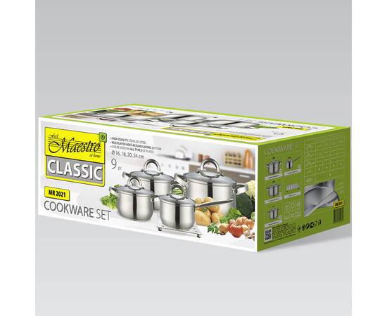 Набір посуду 9 пр. Maestro (MR2021), зображення 4