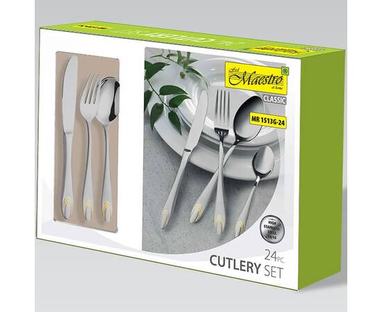Набор столовых приборов 24 пр. Maestro (MR1513 G), изображение 3