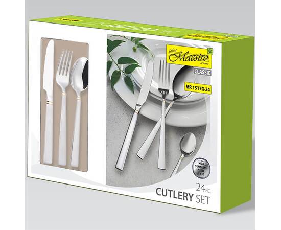 Набір столових приладів 24 пр. Maestro (MR1517 G), зображення 3