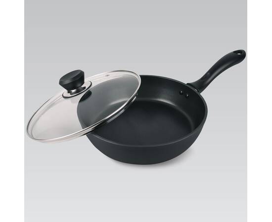 Сковорода 24 см глубокая Maestro (MR1205-24), Цвет: черный, Тип: сковорода глубокая, Форма: круглая, Диаметр (см): 24, изображение 2