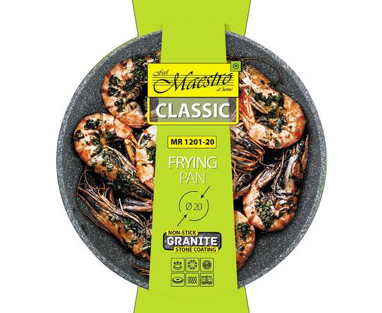 Сковорода Maestro 24см (MR1201-24), Колір: сірий, Тип: сковорода глибока, Форма: кругла, Діаметр (см): 24, зображення 3