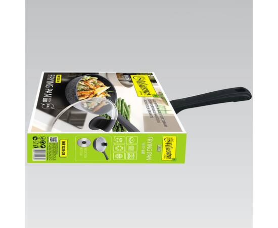 Сковорода граніт 28 см індукційна Maestro (MR1225-28), Колір: чорний, Тип: сковорода, Форма: кругла, Діаметр (см): 28, зображення 3