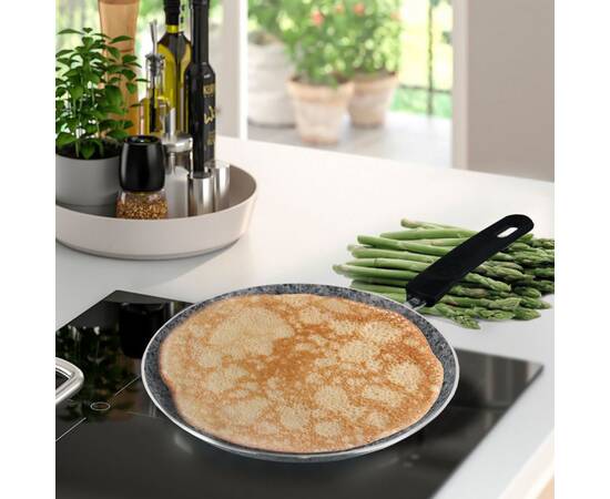 Сковорода Granite 20 см блинная серая Maestro (MR1221-20 с), Цвет: серый, Тип: сковорода, Форма: круглая, Диаметр (см): 20, изображение 2