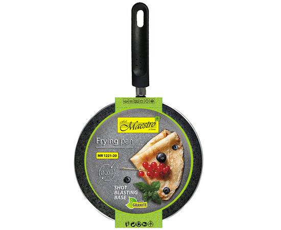 Сковорода Granite 22 см блинная серая Maestro (MR1221-22 c), Цвет: серый, Тип: сковорода, Форма: круглая, Диаметр (см): 22, изображение 3