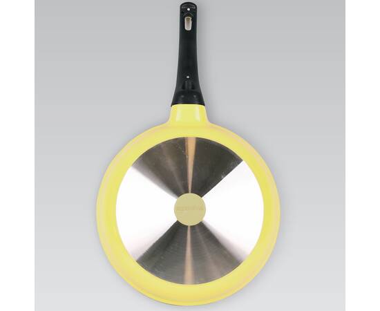 Сковорода с крышкой 22 см желтая Maestro (MR1220-22 ж), Цвет: желтый, Тип: сковорода, Форма: круглая, Диаметр (см): 22, изображение 3