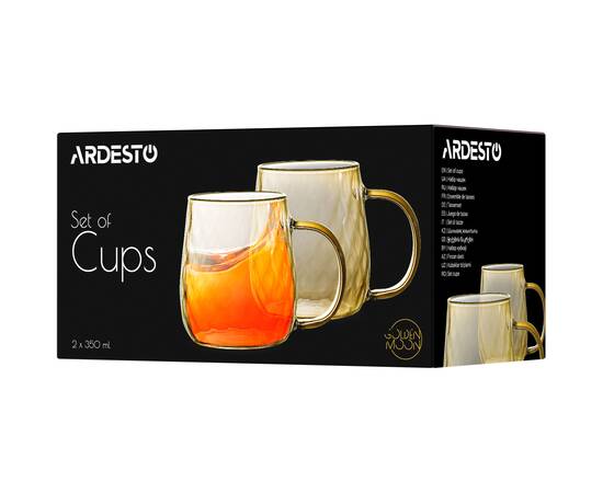 Набор с 2-х чашек Golden Moon 350мл Ardesto (AR2635GG), изображение 2