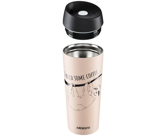 Термочашка Coffee time Bradypus 450мл Ardesto (AR2645DBE), зображення 2