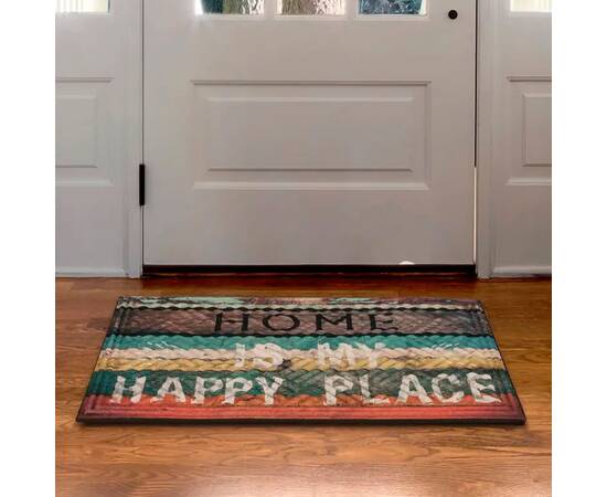 Коврик придверный Lima Happy Place 45x75 см Multy Home (EU5000052), Цвет: зеленый, Размер: 45x75, изображение 3
