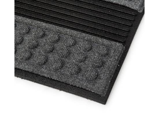 Коврик придверный Scrape'n Brush серый 45x 75cm Multy Home (EU5000291), Цвет: серебряный, Размер: 45x75, изображение 3