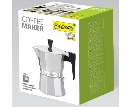Кофеварка Espresso Moka 150 мл Maestro (MR1666-3), изображение 3