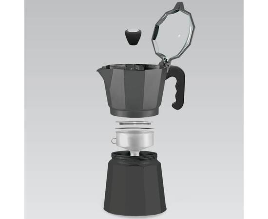 Кавоварка Espresso Moka 300 мл Maestro (MR1666-6-BLACK), зображення 2