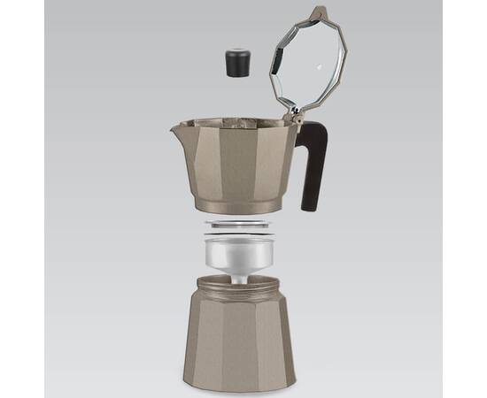 Кавоварка Espresso Moka 300 мл Maestro (MR1666-6-BROWN), зображення 2