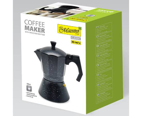 Кофеварка Espresso Moka 300 мл Maestro индукционное дно (MR1667-6), изображение 3