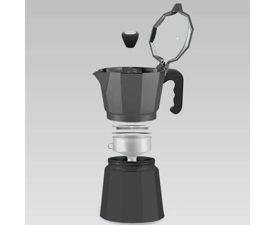 Кавоварка Espresso Moka 450 мл Maestro (MR1666-9-BLACK), зображення 2