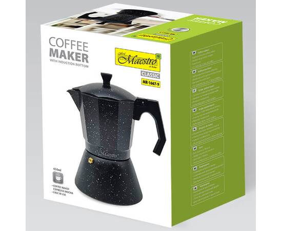 Кавоварка Espresso Moka 450 мл Maestro індукційне дно (MR1667-9), изображение 3