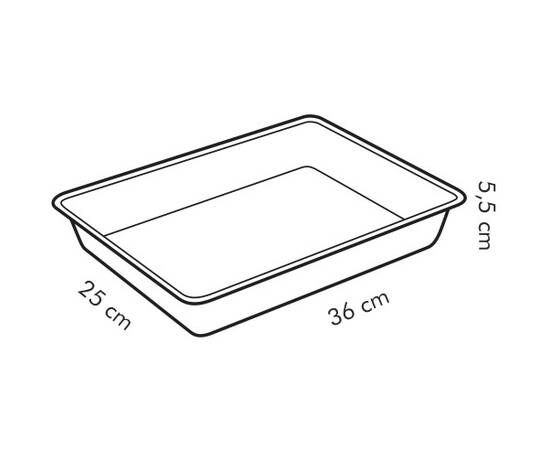 Деко для випікання глибоке з пластиковою кришкою DELICIA 36 x 25 см TESCOMA (623042), зображення 2