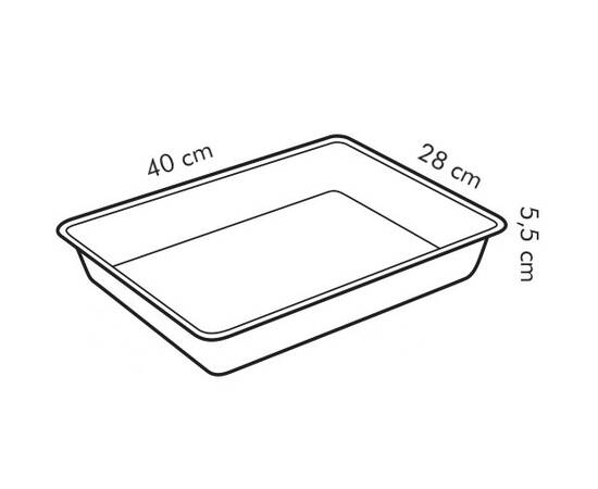 Деко для випікання глибоке DELICIA 40 x 28 см TESCOMA (623024), зображення 2