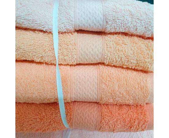 Рушники махрові 50х90 4шт Hasir Somun Lorine (18955), Колір: персиковий, Розмір: 50x90, зображення 2