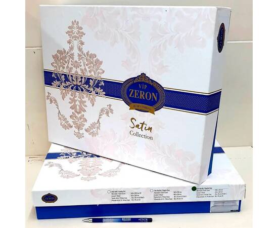 Постільна білизна Satin Strip 200х220 BEYAZ Zeron (18779), Розмір: двоспальний євро 200х220, Основний колір: білий, зображення 5
