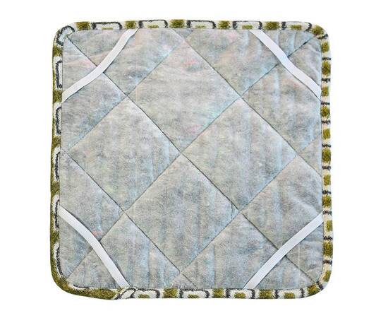 Чохол на табурет 35х35 Villa квіти Прованс (028820), Колір: зелений, Розмір: 35x35, зображення 2