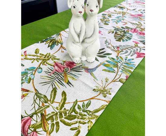 Доріжка 40х140 Villa квіти Прованс (028868), Тип: доріжки (раннери), Основний колір: зелений, Форма скатертини: прямокутна, Розмір: 40x140, зображення 2