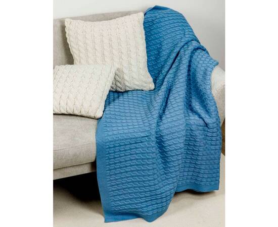 Плед 130х170 Kosa волошковий Прованс (028462), Цвет: голубой, Размер: 130x170, изображение 2