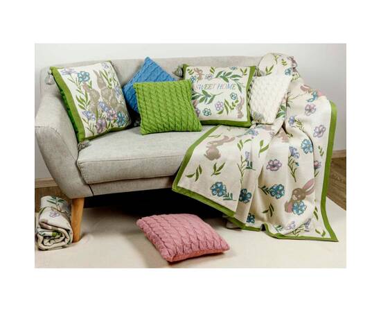 Плед 130х170 Sweet home Прованс (028456), Цвет: зеленый, Размер: 130x170, изображение 4