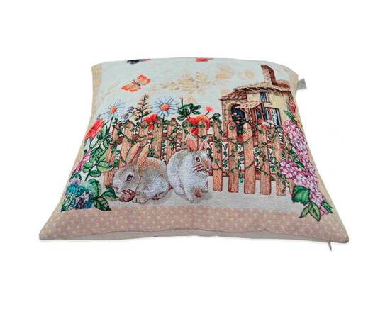 Подушка декоративна 45х45 Alicia Хатинка та кролики Прованс (026041), зображення 2
