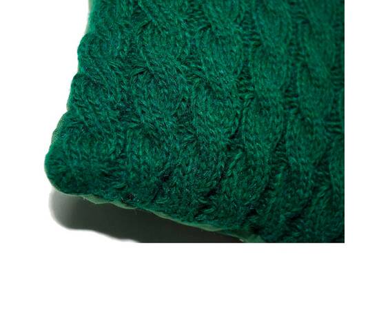 Подушка в'язана декоративна Коси зелена 33х33 Прованс (027423), Колір: зелений, Розмір: 33x33, зображення 2