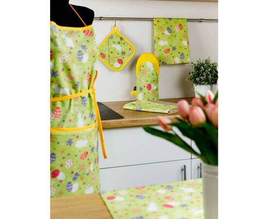 Серветка 35х45 Писанка зелена Прованс (028736), Тип: серветки, Основний колір: зелений, Форма скатертини: прямокутна, Розмір: 35x45, зображення 2