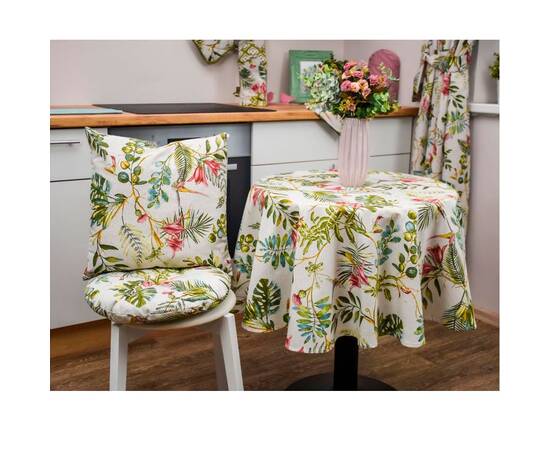 Скатертина кругла D-200 Villa Прованс (028800), Тип: скатертини, Основний колір: зелений, Форма скатертини: кругла, Розмір: Ø200, зображення 2