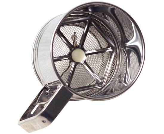 Кружка-сито O10x10 см для просеивания муки с одинарным ситовым дном Kamille (7783), изображение 2