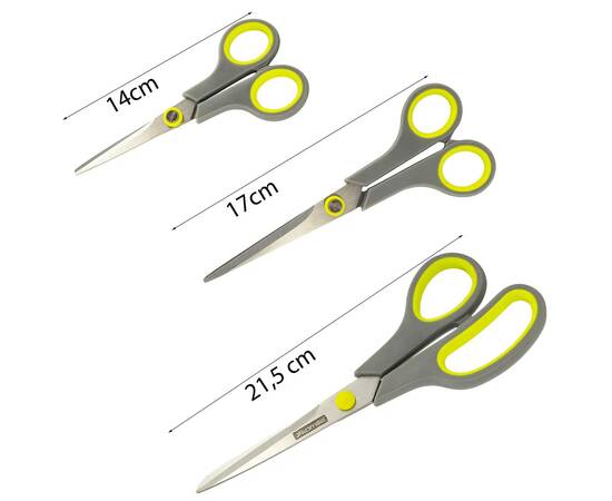 Набор ножниц универсальных 3пр. из нержавеюще стали Kamille (5187), изображение 2