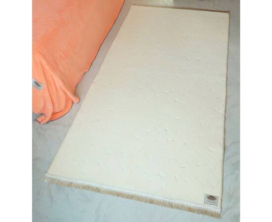 Коврик для спальни 110х200 Welsoft камушек крем Zeron (19655), Цвет: кремовый, Размер: 110x200, изображение 2