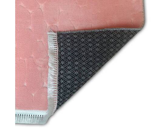 Коврик для спальни 90х170 Welsoft камушек пудра Zeron (19677), Цвет: розовый, Размер: 90x170, изображение 3