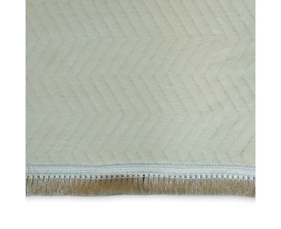 Килимок для спальні 90х170 Welsoft зигзаг крем Zeron (19669), Колір: кремовий, Розмір: 90x170, зображення 4