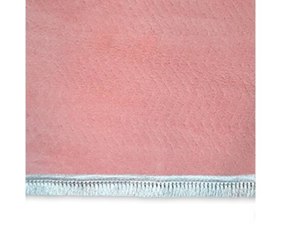 Коврик для спальни 90х170 Welsoft зигзаг пудра Zeron (19678), Цвет: розовый, Размер: 90x170, изображение 4