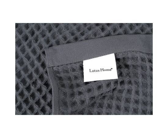 Полотенце Lotus Home Waffle antrasit антрацитовое 70x140 (svt-2000022308489), Цвет: черный, Размер: 70x140, изображение 2