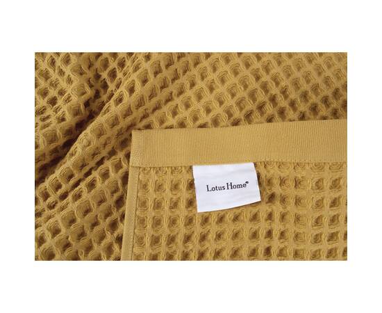 Полотенце Lotus Home Waffle mustard горчичный 70x140 (svt-2000022308496), Цвет: горчичный, Размер: 70x140, изображение 2