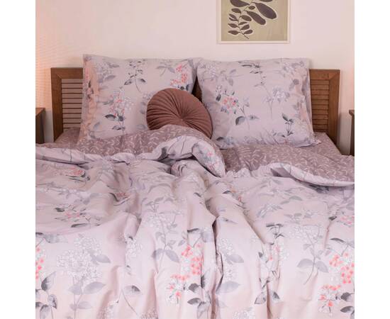 Постельное белье 22221 ранфорс 143х210 Вилюта, Размер: полуторный 145х210, Основной цвет: серый, изображение 2