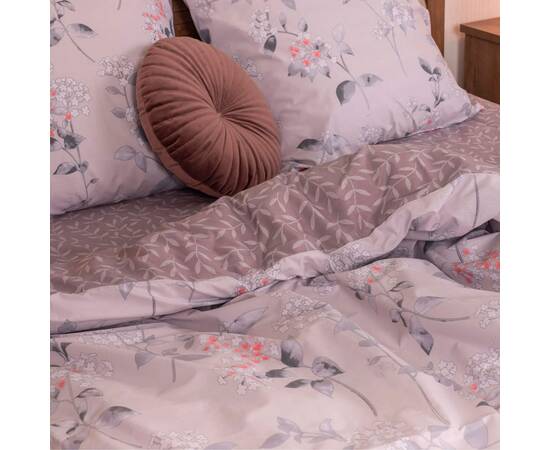 Постельное белье 22221 ранфорс 200х220 Вилюта, Размер: двуспальный евро 200х220, Основной цвет: серый, изображение 3