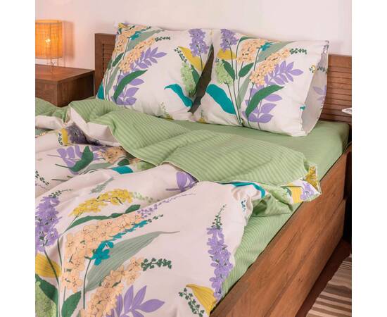 Постільна білизна 23224 ранфорс 2шт(143х210) Вілюта, Розмір: сімейний 2шт(145x210), Основний колір: бузковий, зображення 2